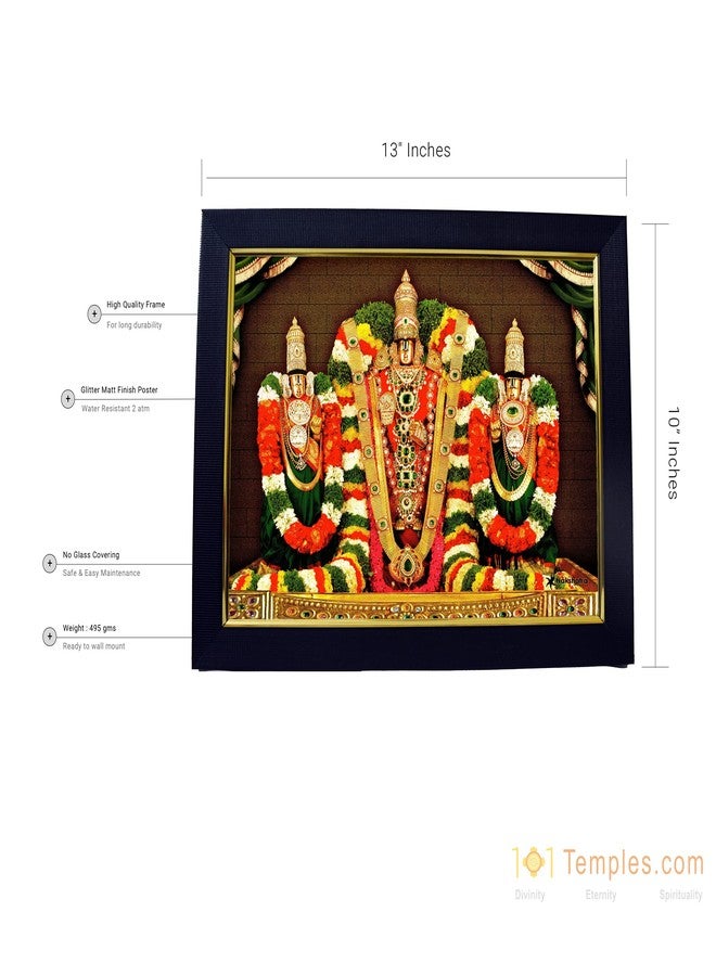 101Temples 101 Temples - Balaji Kalyanostavam Photo Frame for Pooja Room with Wall Hook, 1 Piece | 10” x 13”, Matt Finish - Image 3